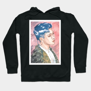 Kim Hongjoong ATEEZ Watercolour Painting Hoodie